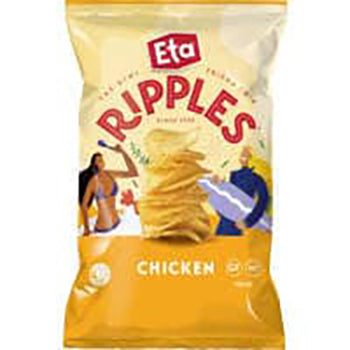 Eta Ripples Chicken Potato Chips 150g