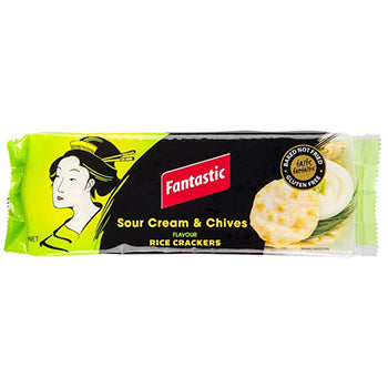 Fantastic Sour Cream & Chives Rice Crackers 100g