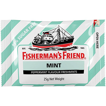 Fishermans Friend Sugar Free Fresh Mint Flavour Menthol Lozenges 25g