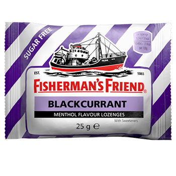 Fishermans Friend Sugar Free Blackcurrant Flavour Menthol Lozenges 25g