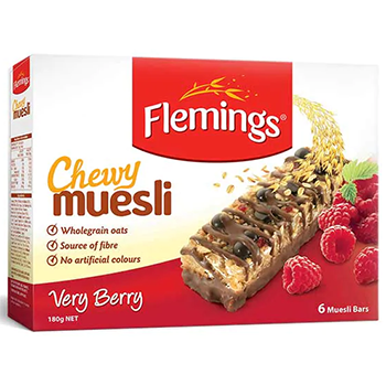 Flemings Chewy Muesli Very Berry 180g