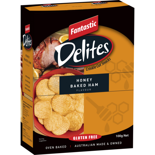 xx Fantastic Delites Honey Baked Ham Crackers 100g