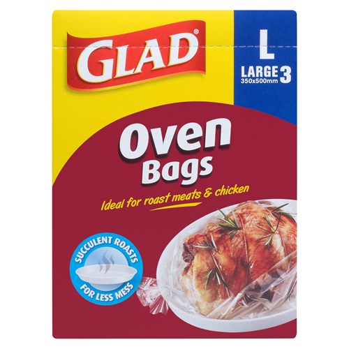 Glad Oven Bags Large 350x500mm 3pk