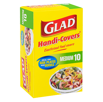 Glad Handi Covers Elasticated Food Covers Medium 10pk