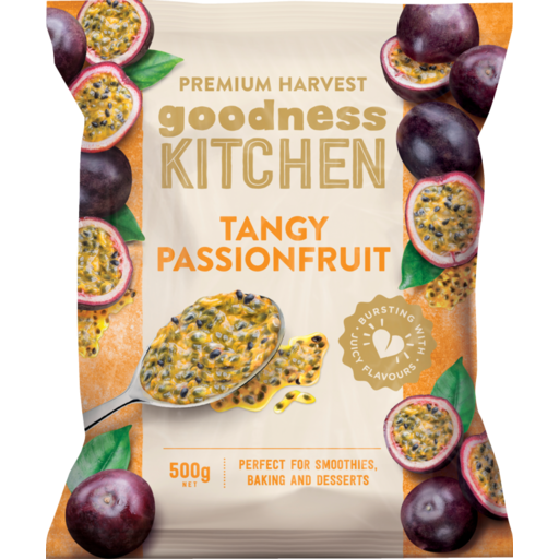 Goodness Kitchen Premium Harvest Frozen Tangy Passionfruit 450g