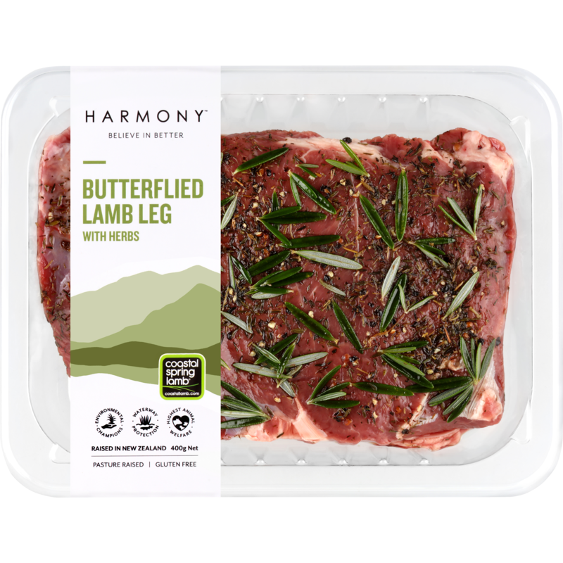 Harmony Butterflied Lamb Leg w/herbs 400g