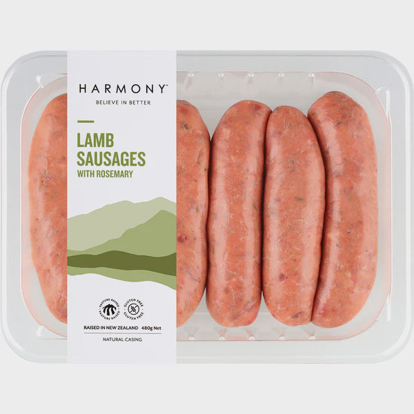 Harmony Lamb Sausages w/Rosemary 480g