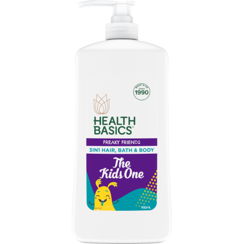 Health Basics Freaky Friends Hair Bath & Body Wash 950ml