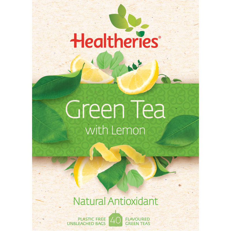 Healtheries Green Tea With Lemon 40pk