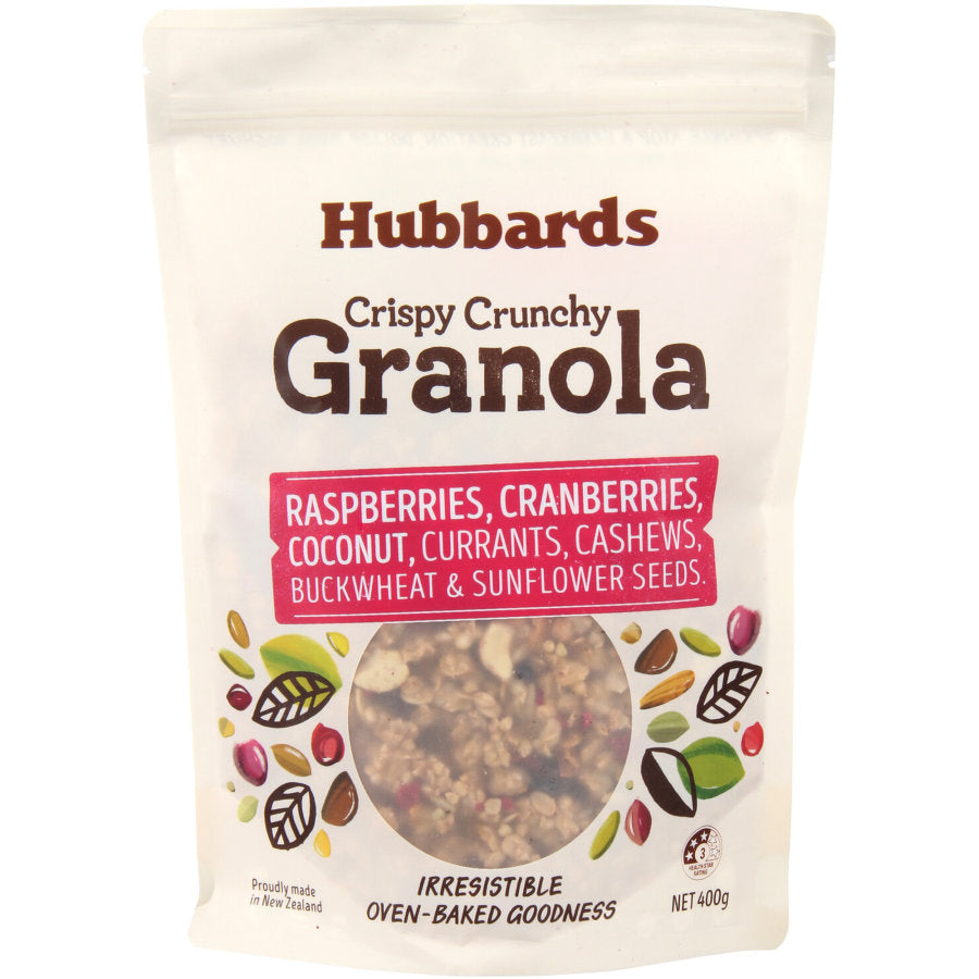 Hubbards Granola Raspberry Cranberry & Coconut - 400gm