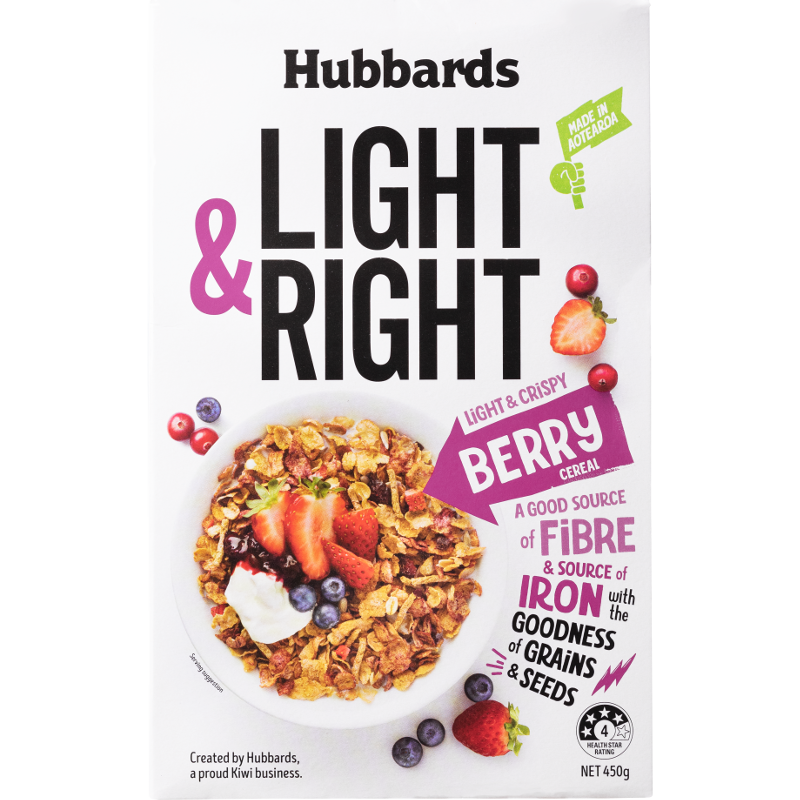 Hubbards Light & Right Berry Cereal 450g