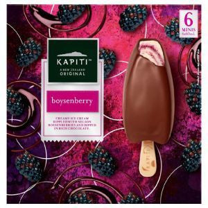 Kapiti Boysenberry Ice Cream Minis On Stick 6pk