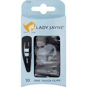 Lady Jayne 3013B Clip One Touch Black 10 Pack