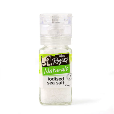 Mrs Rogers Iodised Sea Salt Grinder 100g