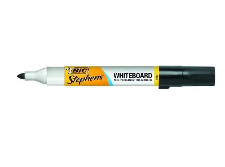 Bic Stephens Whiteboard Marker Fine Black