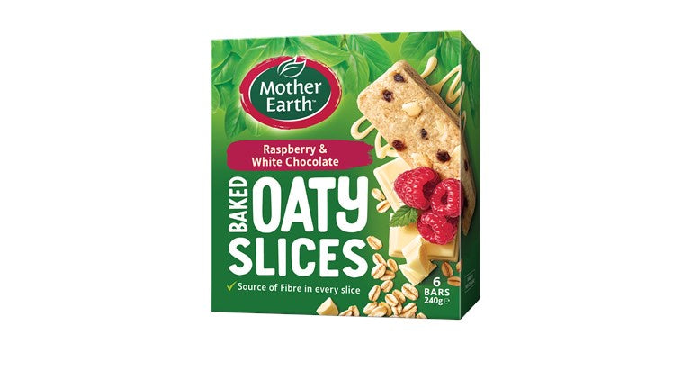 Mother Earth Baked Oaty Slice Cranberry & Macadamia 240g