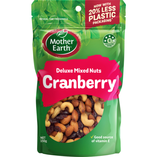 Mother Earth Deluxe Mix Cranberry 150g