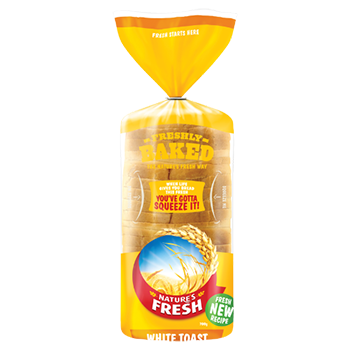 Natures Fresh White Toast Bread 700g