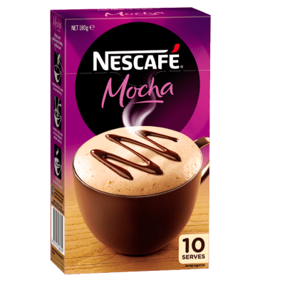 Nescafe Mocha 10pk Sachets 180g