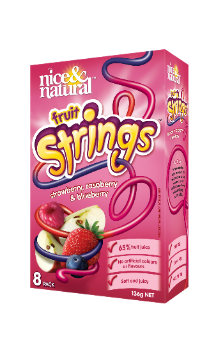 Nice & Natural Fruit Strings Snacks 8pk 136g