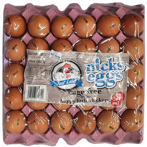 Nicks Eggs Free Range Mixed Grade 30pk