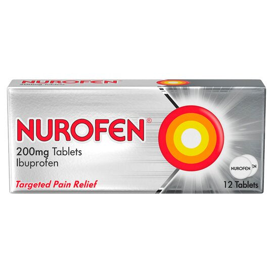 Nurofen Ibuprofen 200mg Caplets 12pk