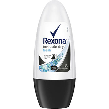 xx Rexona Womens Roll On Invisible Dry Fresh