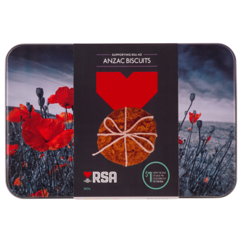 RSA ANZAC Biscuits Tin 360g