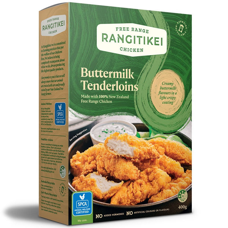 Rangitikei Frozen Buttermilk Chicken Tenderloins 400g