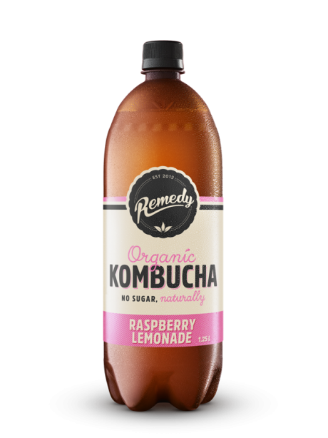 Remedy Kombucha Raspberry Lemonade Organic 1.25L