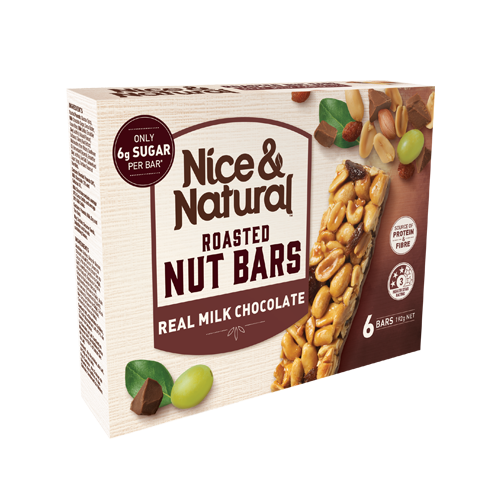 xx Nice & Natural Nut Bars Chocolate 192g