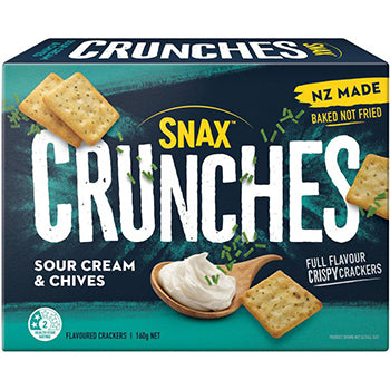 Eta Crunches Sour Cream & Chives Crackers 160g