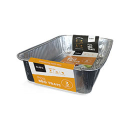 Surv Foil BBQ Tray 30g 3pk