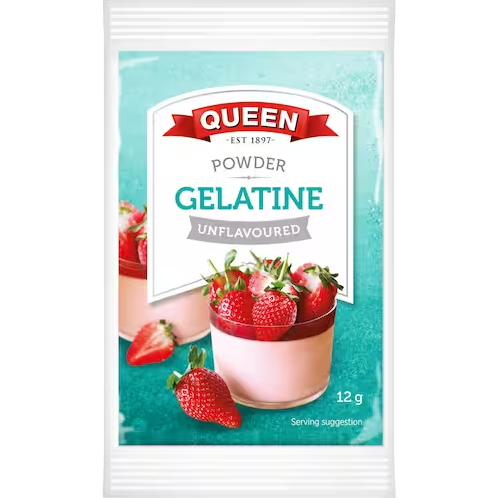 Queen Unflavored Gelatine Powder 3pk 36g