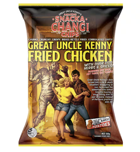 Snacka Changi Fried Chicken Potato Chips 150g