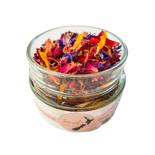 Secret Kiwi Kitchen Edible Mixed Flowers Jar 6g