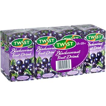 Twist Blackcurrant Fruit Drink 8pk x 125ml