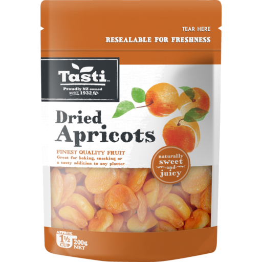 Tasti Dried Whole Apricots 200g