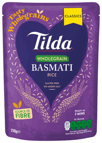 Tilda Wholegrain Brown Basmati Rice 250g