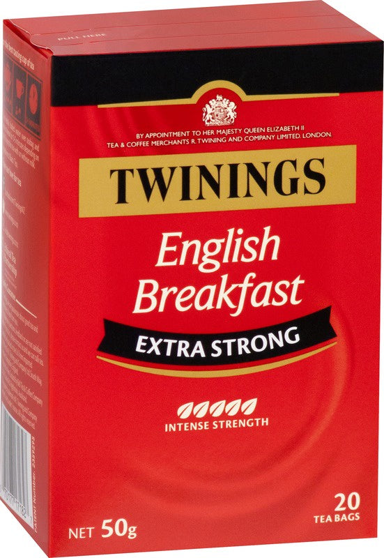 Twinings English Breakfast Extra Strong Tea Bags 80pk