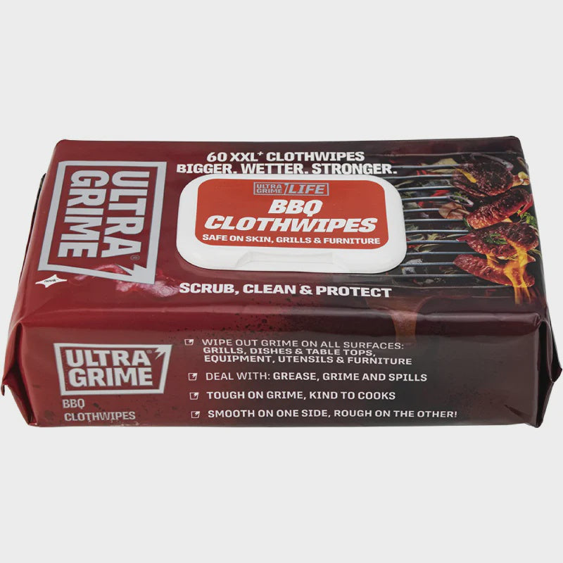 UltraGrime Life BBQ XXL+ Clothwipes 60pk