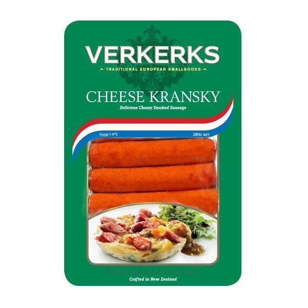 Verkerks Cheese Kransky Sausage 280g