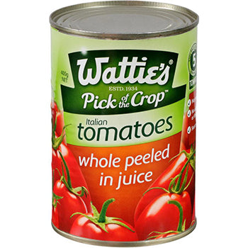 xx Watties Tomatoes Whole Peeled In Juice 400g