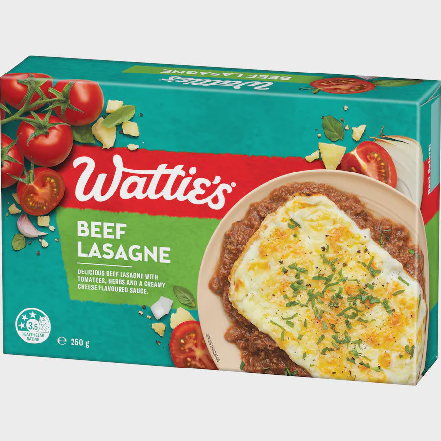 Watties Frozen Meal Beef Lasagne 250g