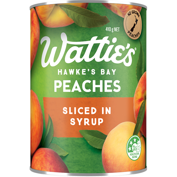 Watties Peaches Sliced In Syrup 410g