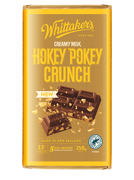 Whittakers 33% Cocoa Hokey Pokey Crunch Chocolate Block 250g