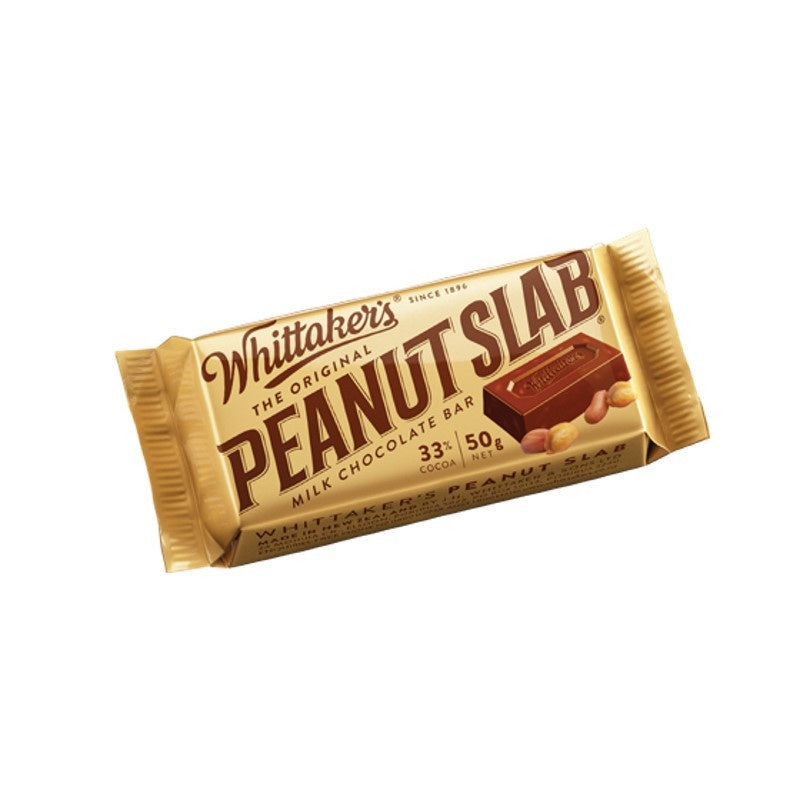 Whittakers Peanut Slab Milk Chocolate Bar 50g