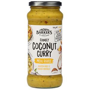 Barkers Family Coconut Curry Meal Sauce 500g