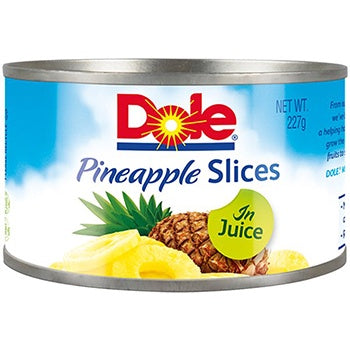 Dole Pineapple Slices In Juice 227g