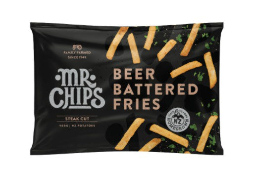 Mr Chips Beer Battered 18/19mm Fries  900g